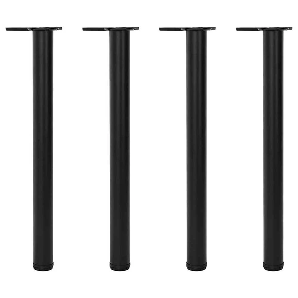 Reguliuojamo aukščio stalo kojos, 4vnt., juodos spalvos, 710mm