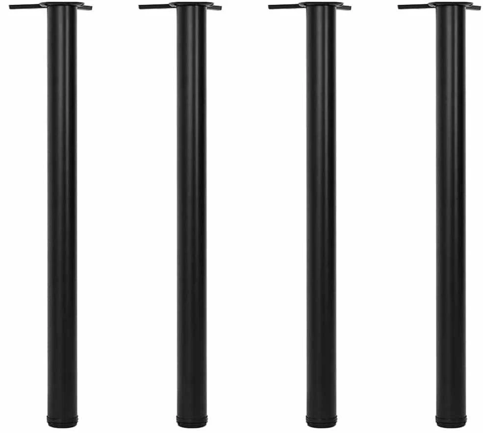 Reguliuojamo aukščio stalo kojos, 4vnt., juodos spalvos, 870mm