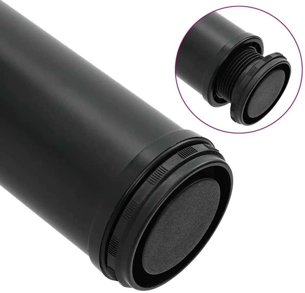 Reguliuojamo aukščio stalo kojos, 4vnt., juodos spalvos, 870mm