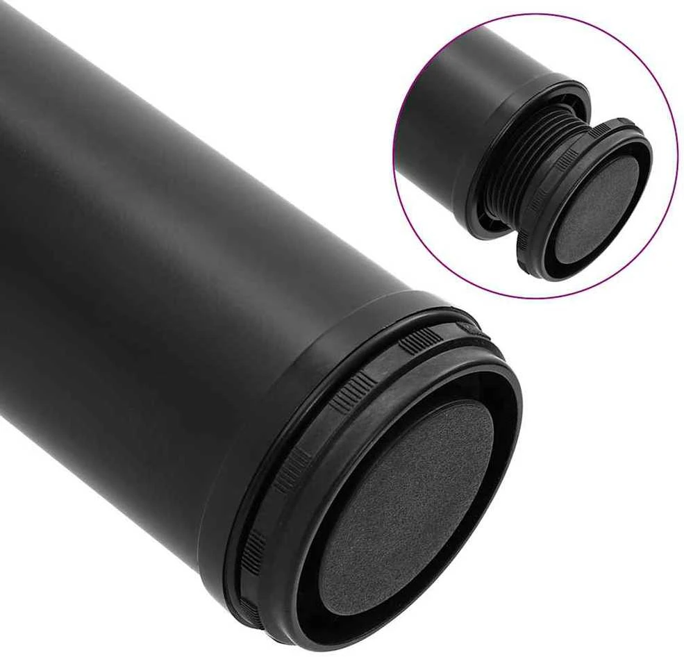 Reguliuojamo aukščio stalo kojos, 4vnt., juodos spalvos, 710mm