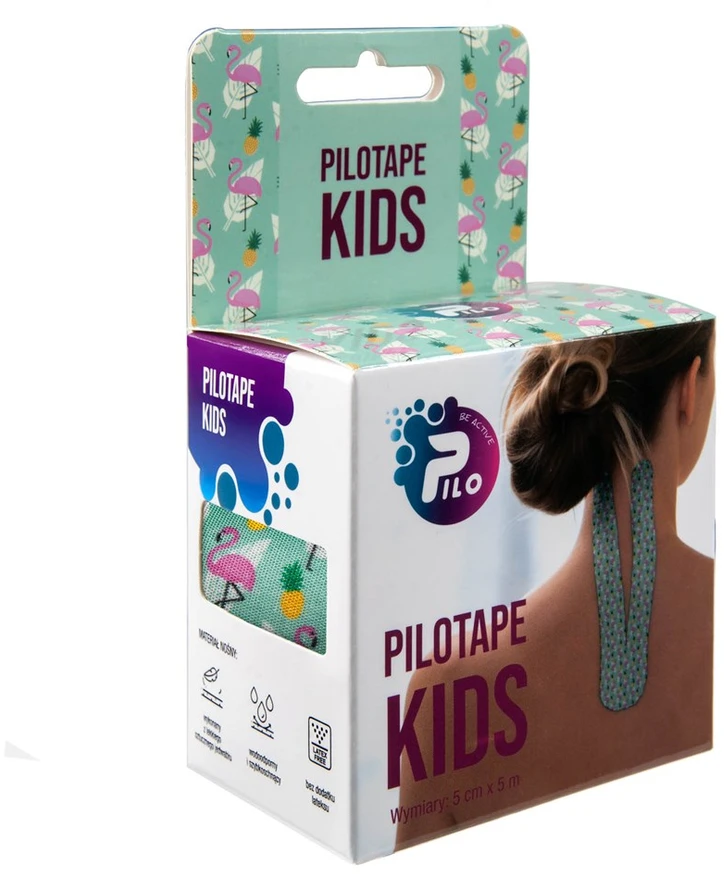 Reha Fund kineziterapijos plėtros juosta PILOTAPE KIDS PILO-9020/1 REHAFUND, flamingai