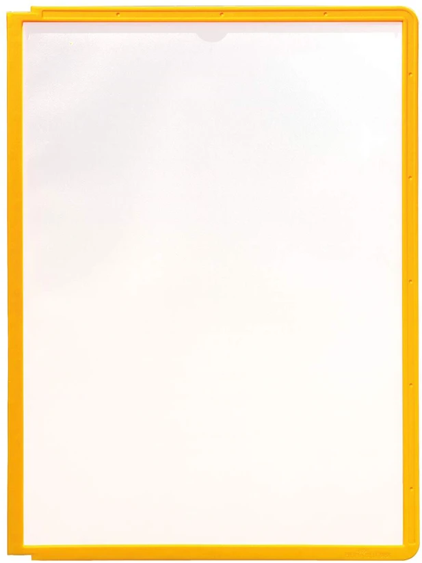 Reklaminio stovo įmautės Durable Sherpa, geltonos spalvos
