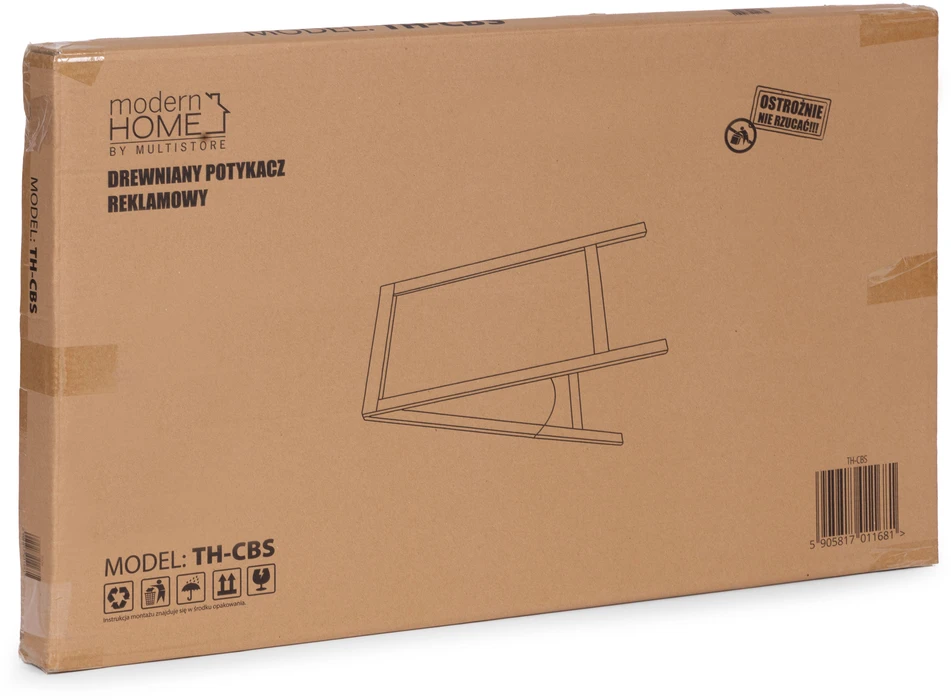 Reklaminis A formos stovas 83×50 cm, dvipusė kreidinė lenta, ModernHome