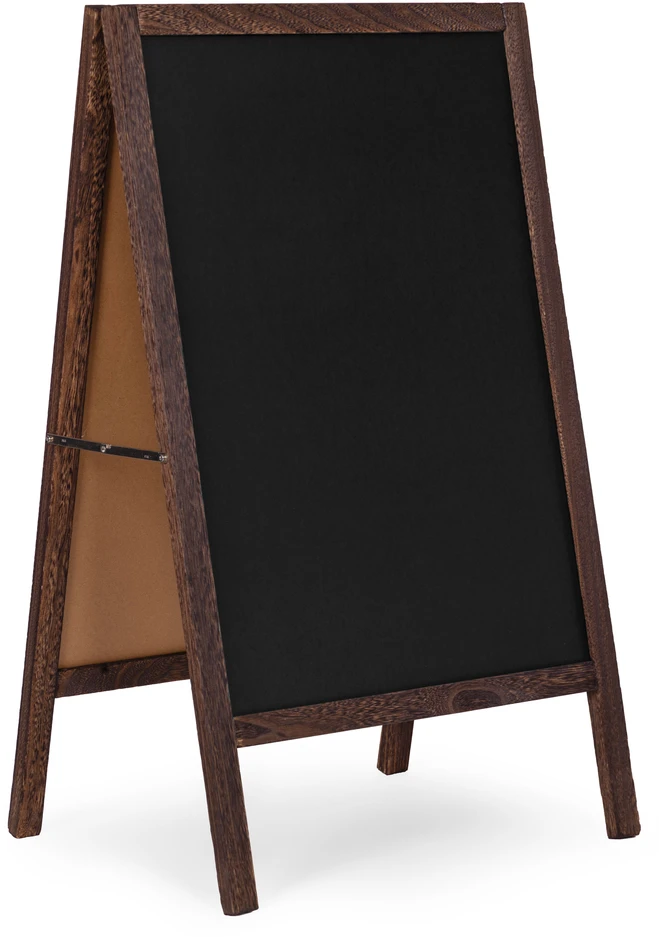 Reklaminis A formos stovas 83×50 cm, dvipusė kreidinė lenta, ModernHome