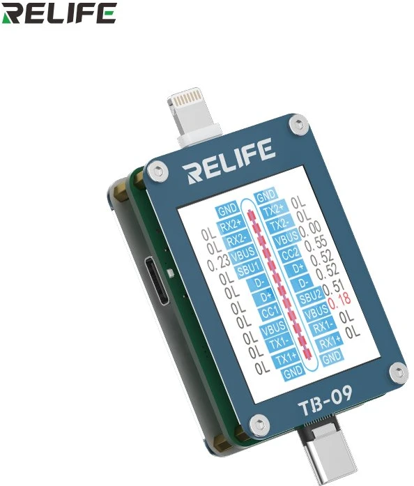 Dėklas RELIFE TB-09 Įkrovimo lizdo testeris