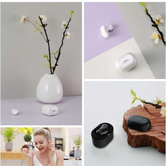 REMAX Bluetooth laisvų rankų įranga – RB-T25 Power Bank (multi-point+EDR) baltos spalvos