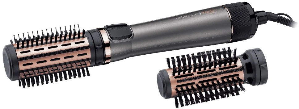 Remington Keratin Protect Rotating Air Styler | AS8810 | Keraminė šildymo sistema | Šildymo lygių skaičius 2 | 100 W | Pilkas/Juodas