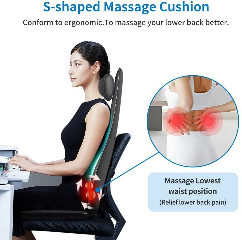 RENPHO Neck & Back Massage Cushion S Juodas