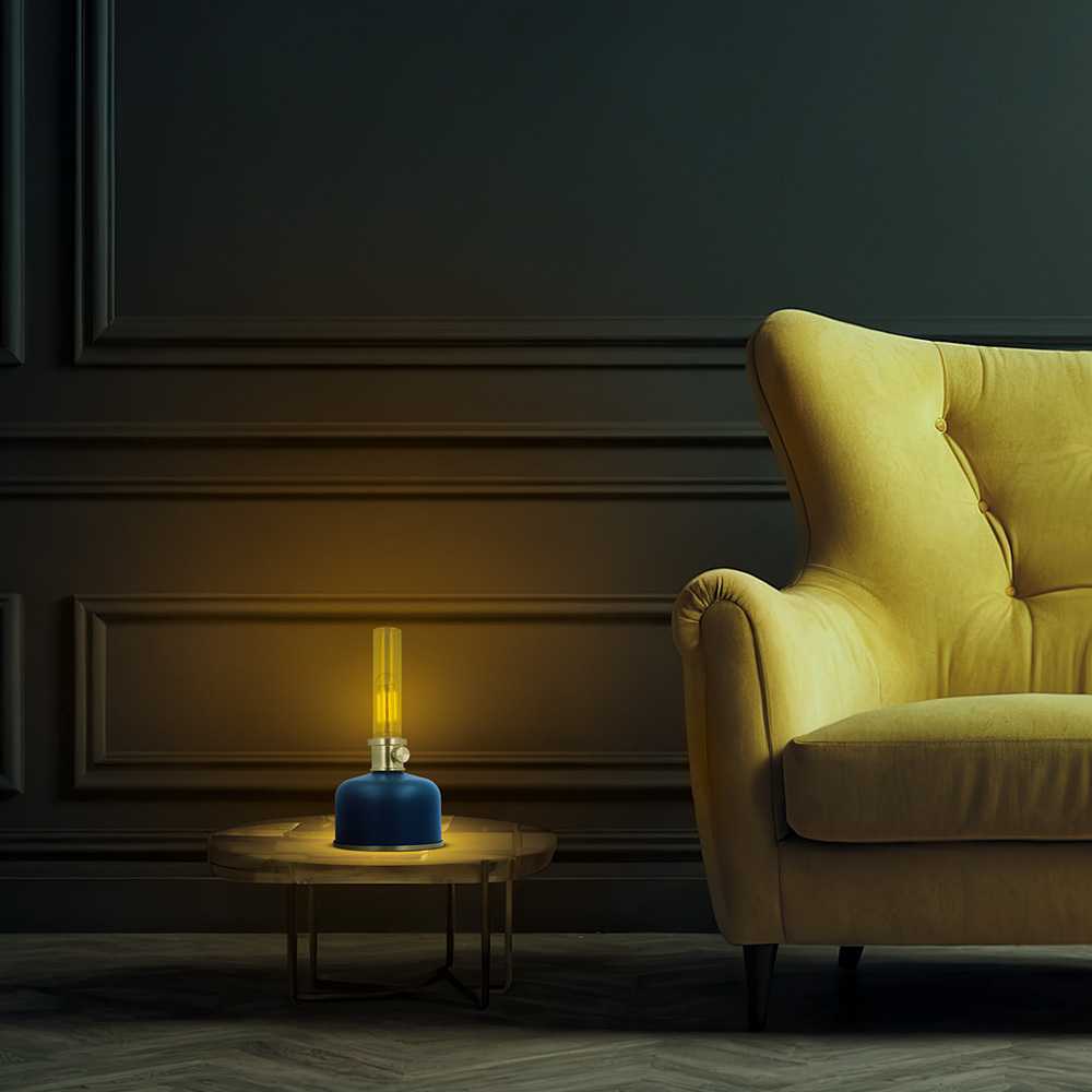 Plastrol Retro Petroleum LED lempa mėlynas FLR-35 Forever Light
