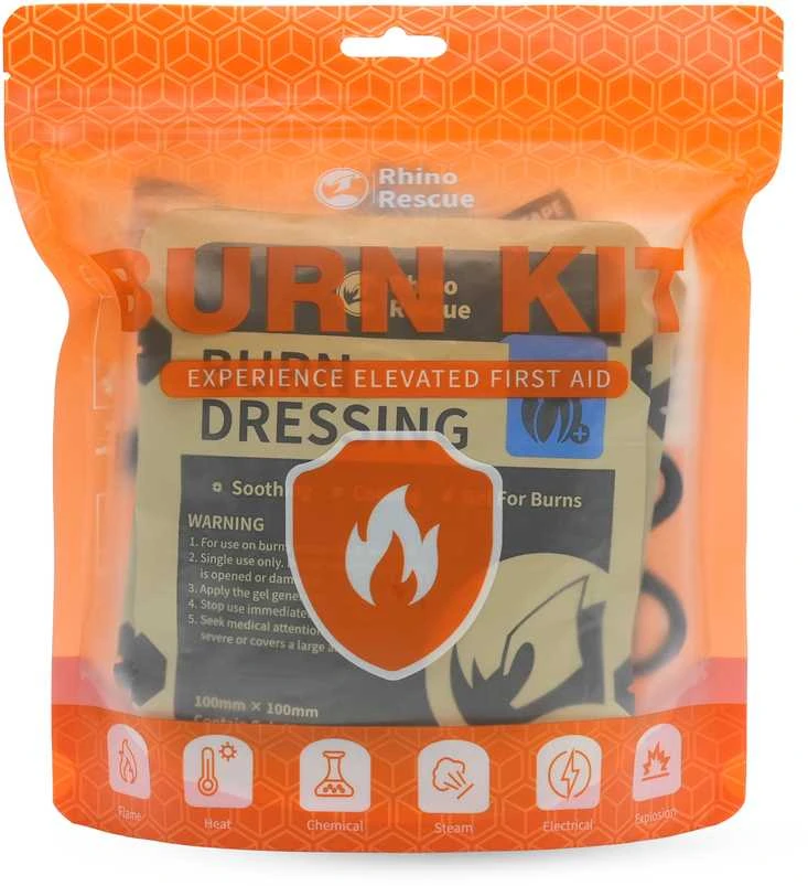 Rhino Rescue Burn Care Kit – vieno žingsnio skubus nudegimų gydymas