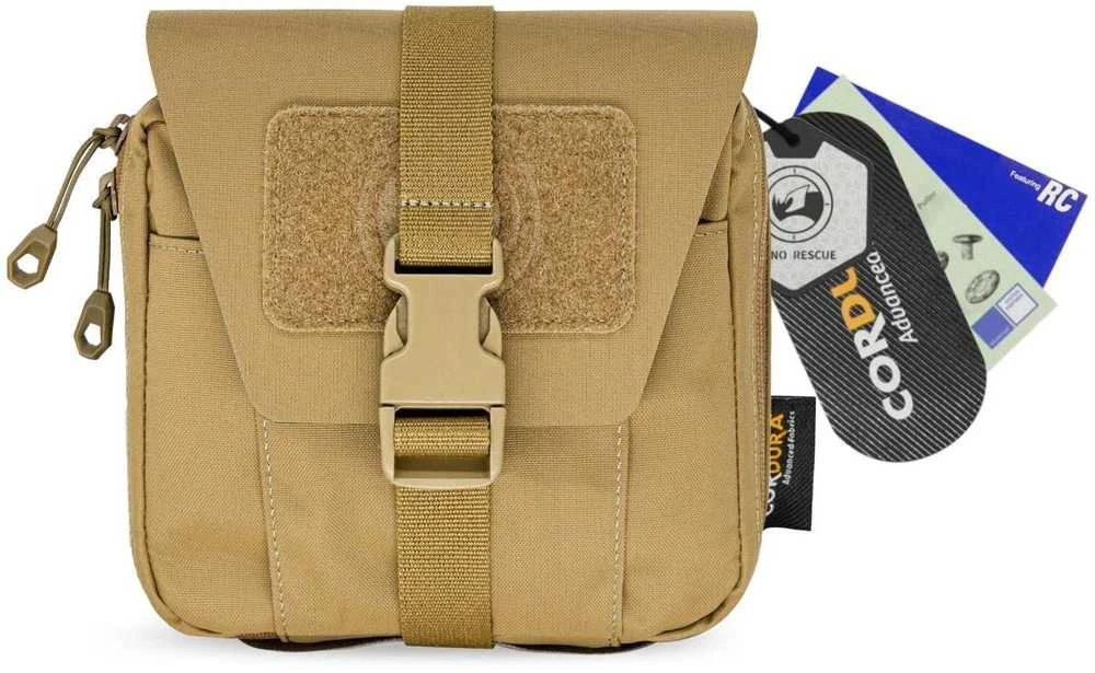Rhino Rescue CORDURA Standart IFAK-Portable Medical Kit – Antro lygio pirmosios pagalbos medicininė vaistinėlė skirta naudoti mūšio lauke