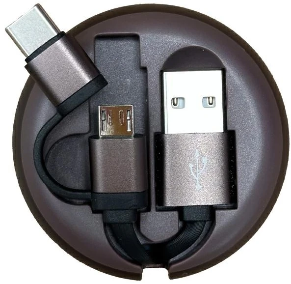 Richmond&Finch Richmond&Finch laidas USB-C/MicroUSB, juodas/kamufliažinis CWTYPE-207