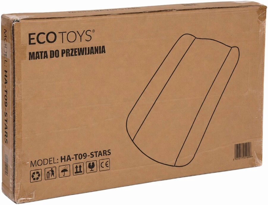 Rigid contoured changing mat topper 85×50 cm for crib and dresser stars ECOTOYS