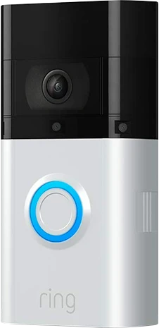 Išmanusis durų skambutis Amazon Ring Video Doorbell 3 Plus, Sidabrinis/Juodas