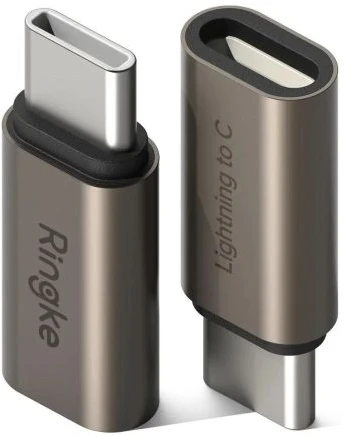 Ringke Converter Type-C Male To Lightning Female (2pcs) Gunmetal
