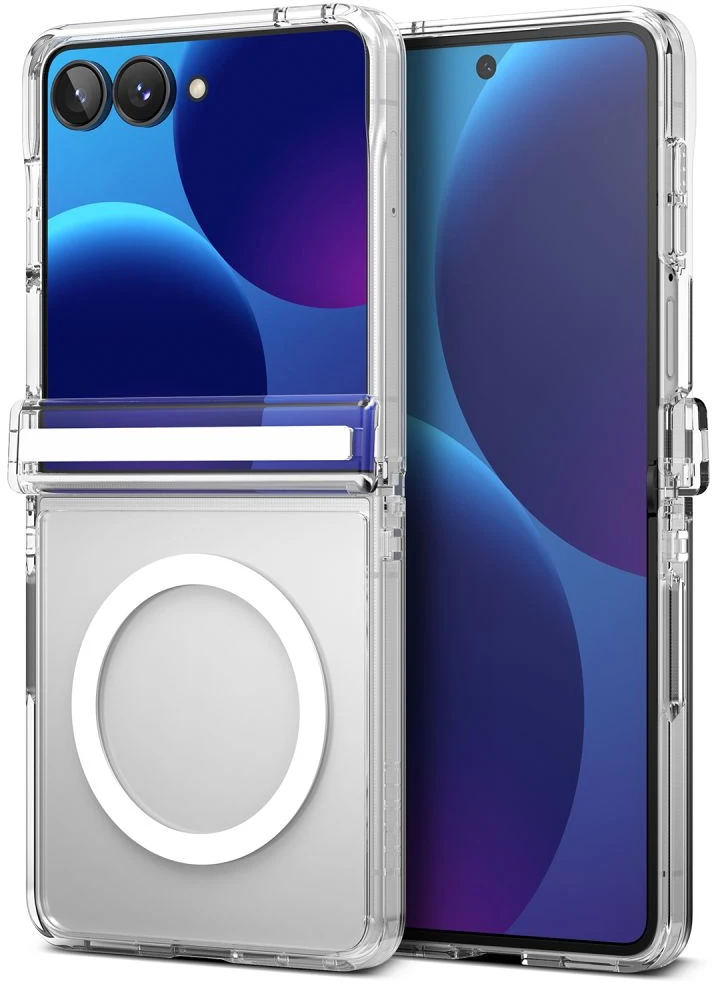 RINGKE FUSION FLAP MAGNETINIS MagSafe DĖKLAS Samsung Galaxy Z FLIP 8 SKAIDRUS