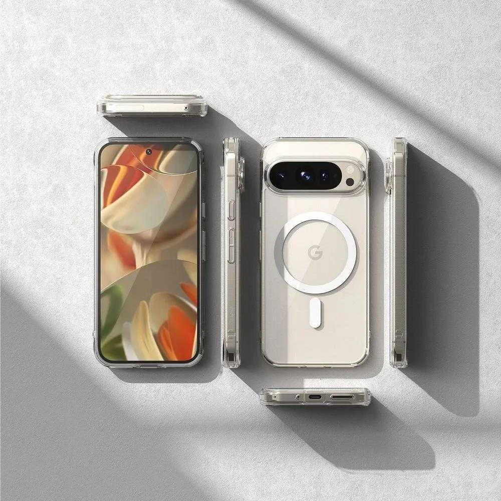 „Ringke Fusion MagSafe“ dėklas, skirtas „Google Pixel 9/9 Pro“ – skaidrus
