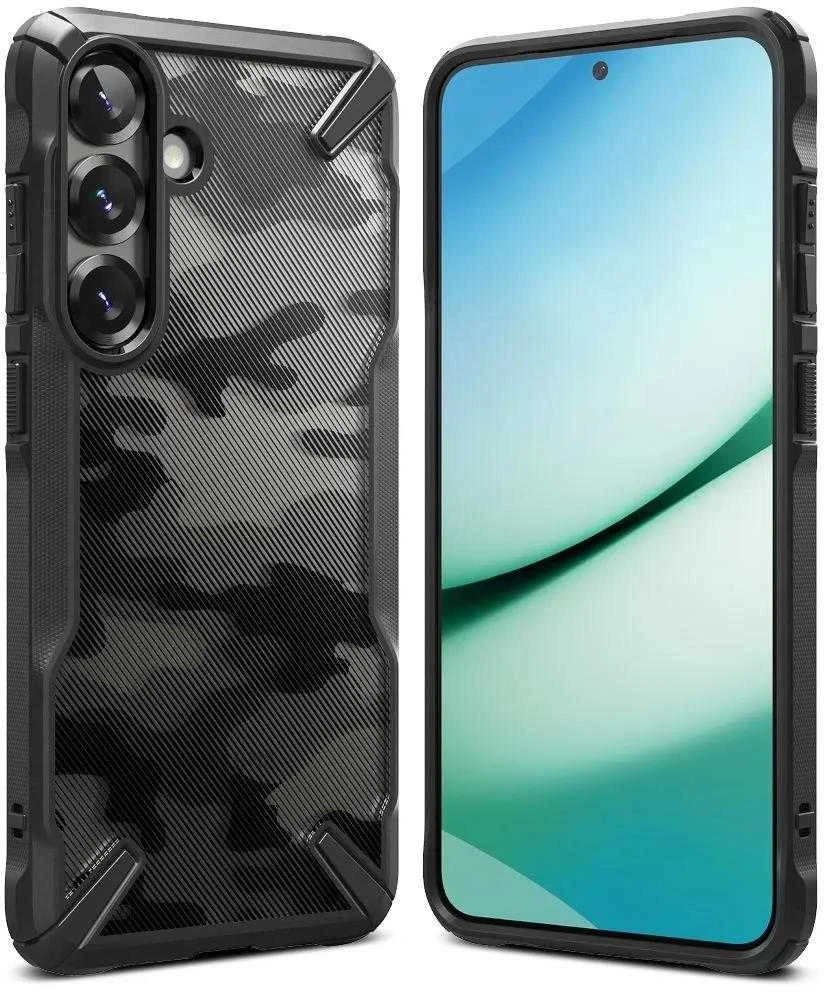 Ringke Fusion X Samsung Galaxy S25 Plus – dėklas telefonui juodos spalvos Camo