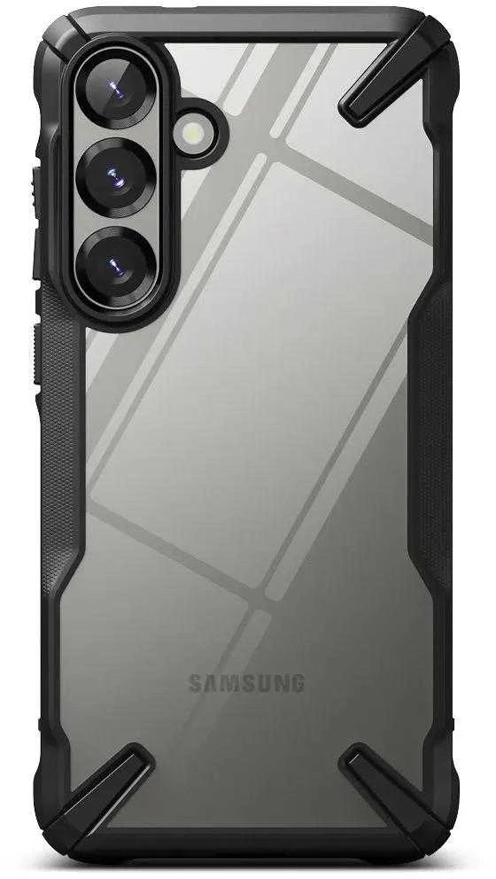 Ringke Fusion X Samsung Galaxy S25 Plus – dėklas telefonui juodos spalvos