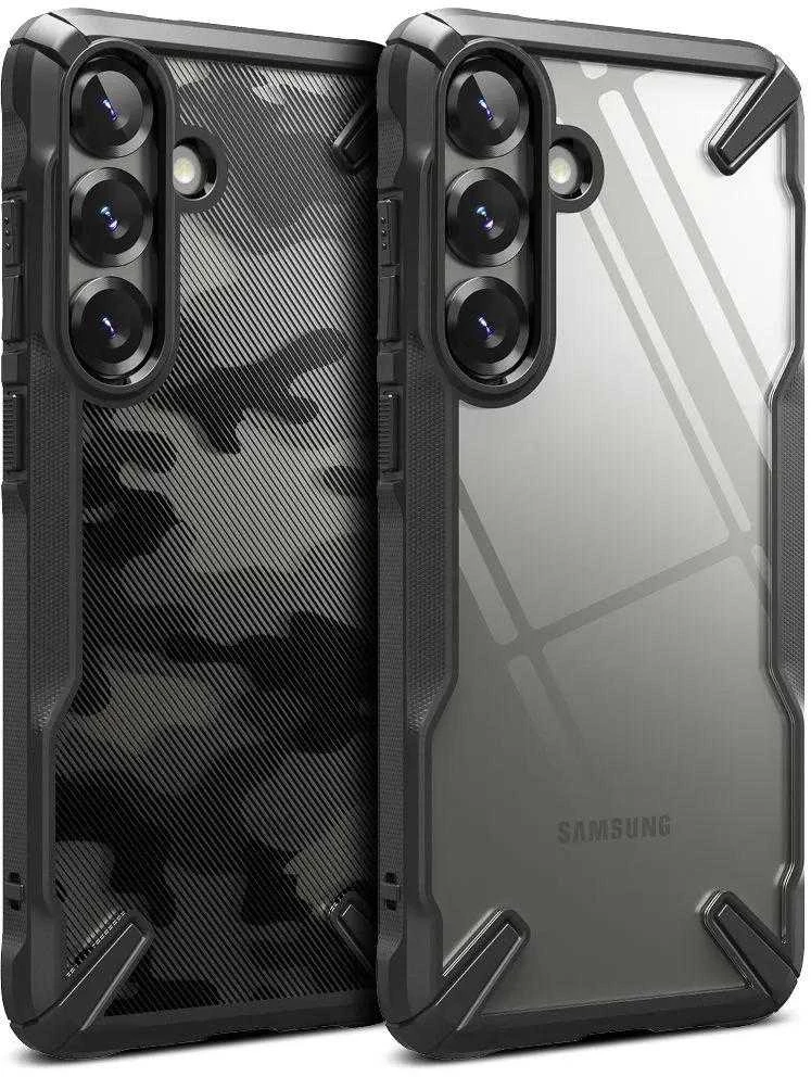 Ringke Fusion X Samsung Galaxy S25 Plus – dėklas telefonui juodos spalvos Camo