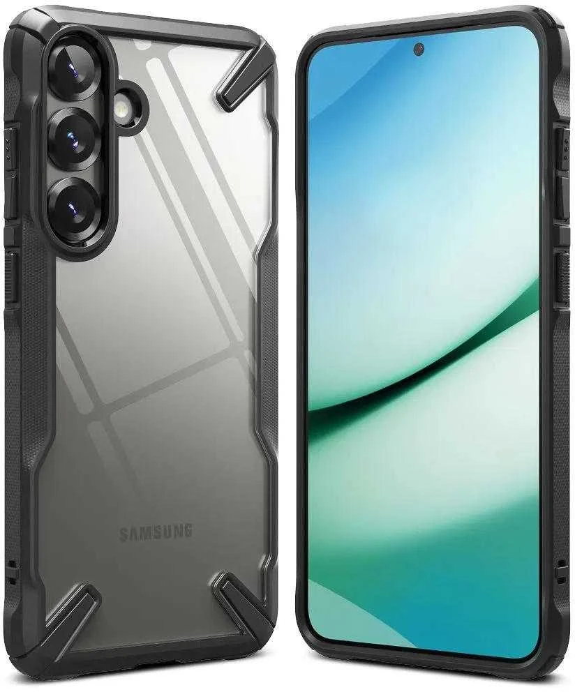 Ringke Fusion X Samsung Galaxy S25 Plus – dėklas telefonui juodos spalvos