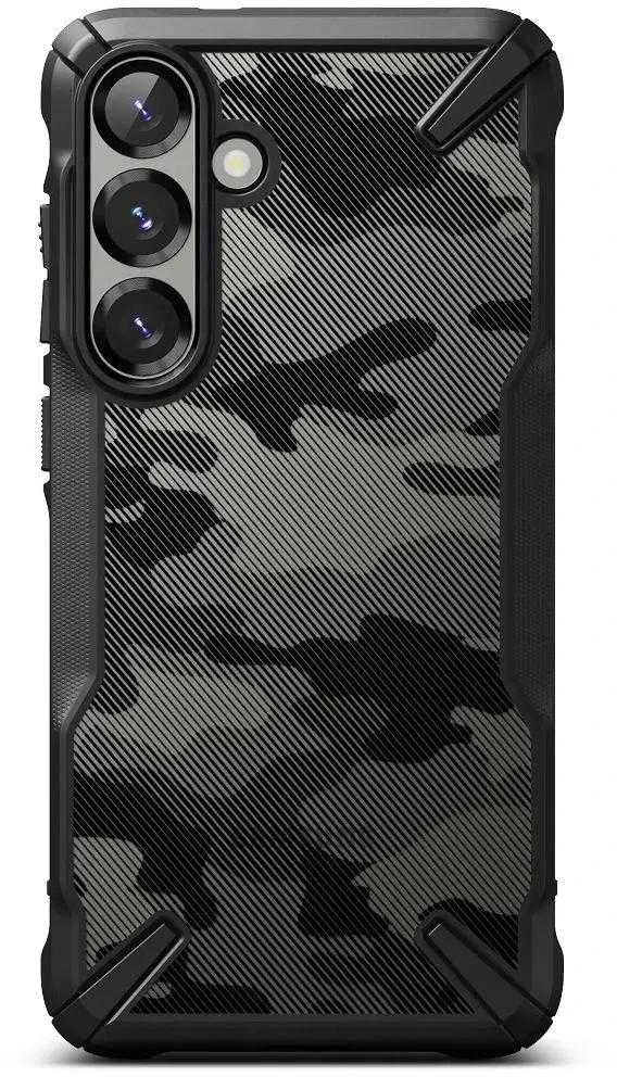 Ringke Fusion X Samsung Galaxy S25 Plus – dėklas telefonui juodos spalvos Camo