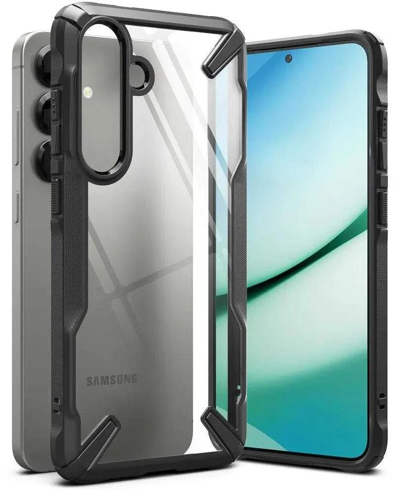 Ringke Fusion X Samsung Galaxy S25 Plus – dėklas telefonui juodos spalvos