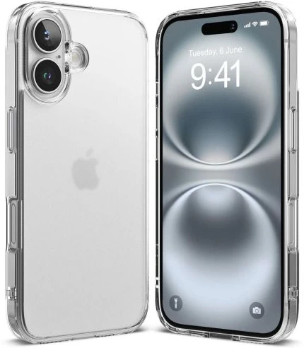 Dėklas Ringke iPhone 16 Case Fusion Matte Clear