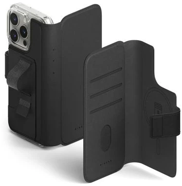 Ringke iPhone 16 Pro Max/16 Plus Dėklas Folio Piniginė Magnetinis Juodas
