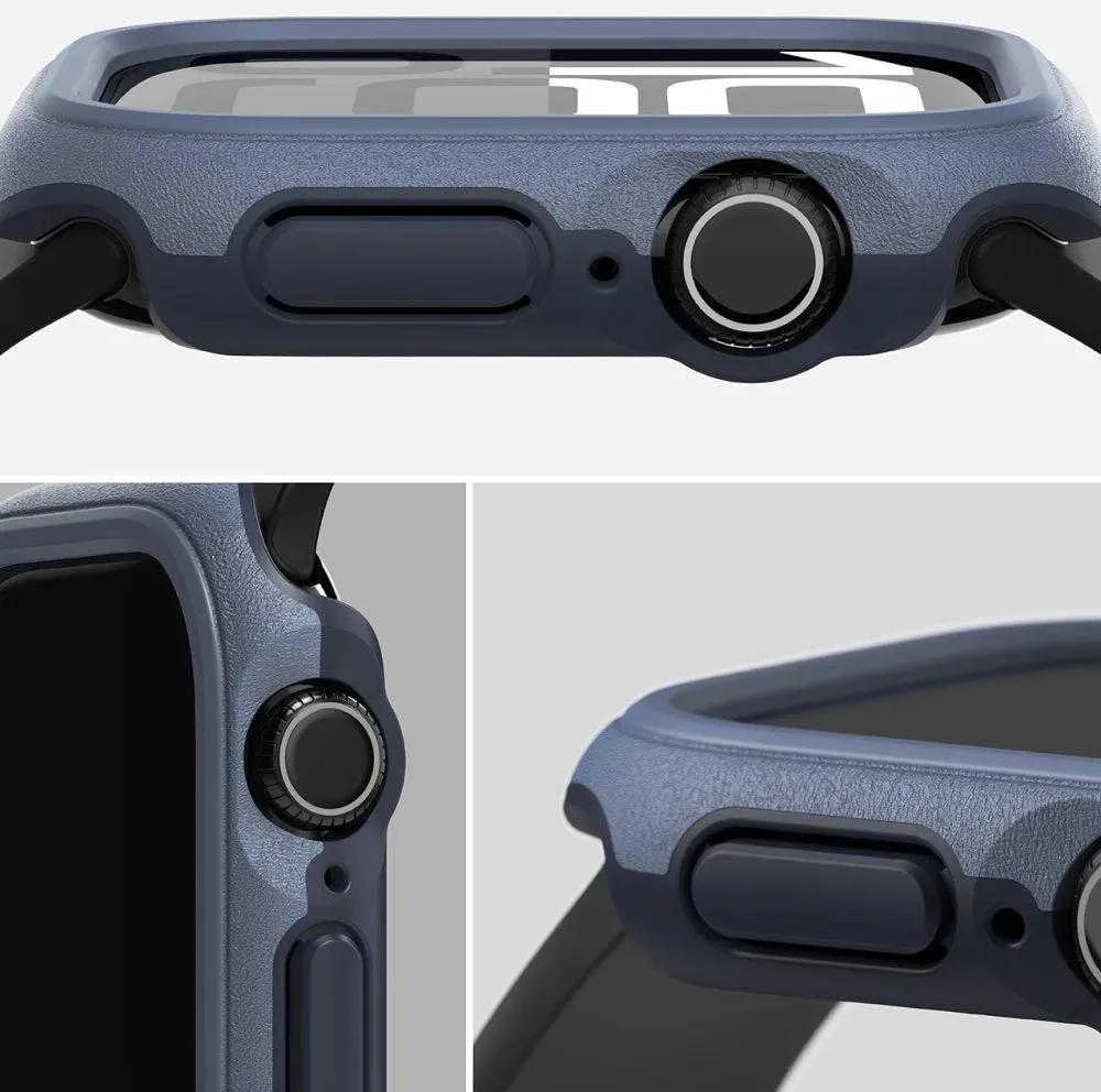 „Ringke Onyx“ dėklas, skirtas „Apple Watch 10“ 46 mm laikrodžiui – tamsiai mėlynas Mėlyna