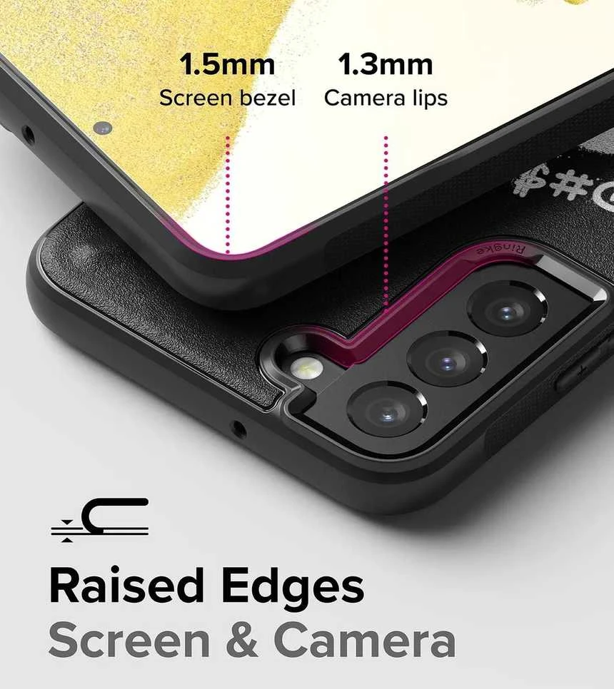 Ringke Onyx Design Durable Samsung Galaxy S22 + (S22 Plus) dėklas telefonui juodos spalvos (X) ()