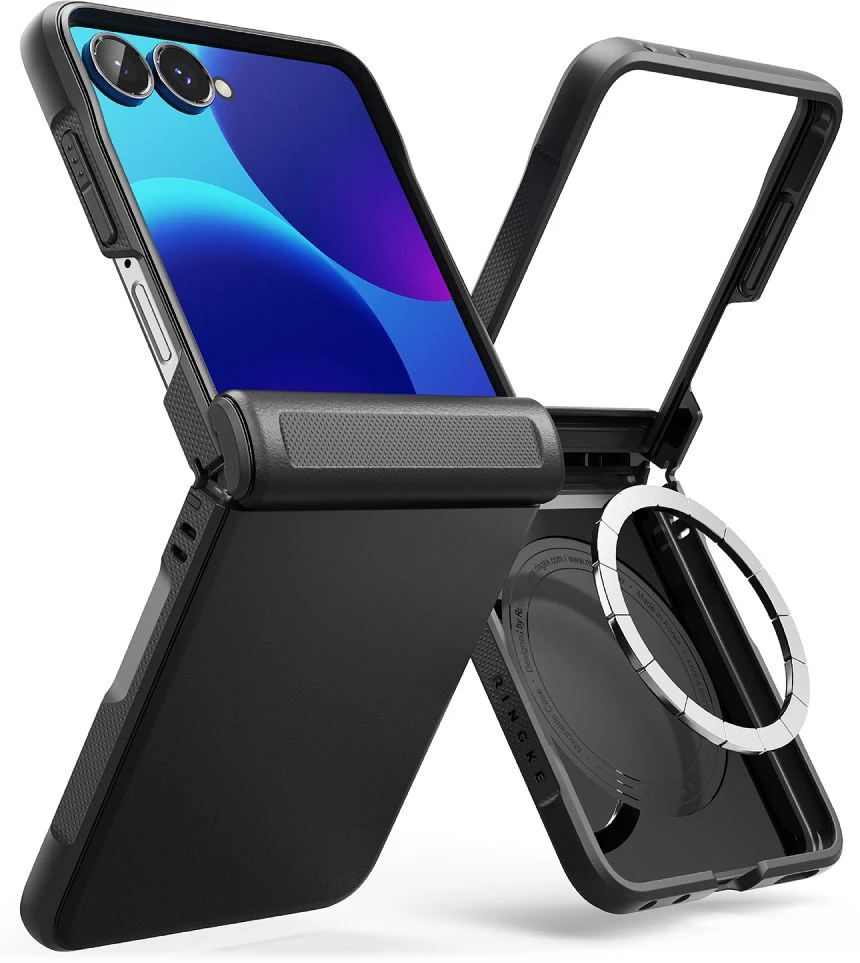 RINGKE ONYX FLAP MAGNETINIS MagSafe DĖKLAS Samsung Galaxy Z FLIP 8 Juodas