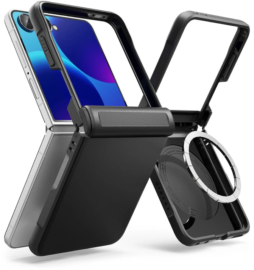 RINGKE ONYX FLAP MAGNETINIS MagSafe DĖKLAS Samsung Galaxy Z FLIP 8 Juodas