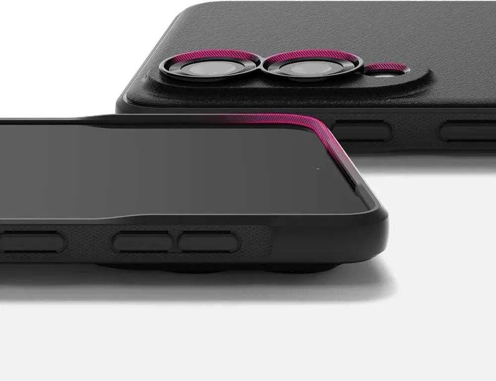 Ringke Onyx Magnetic Magsafe dėklas skirtas Samsung Galaxy S25 Edge – juodos spalvos