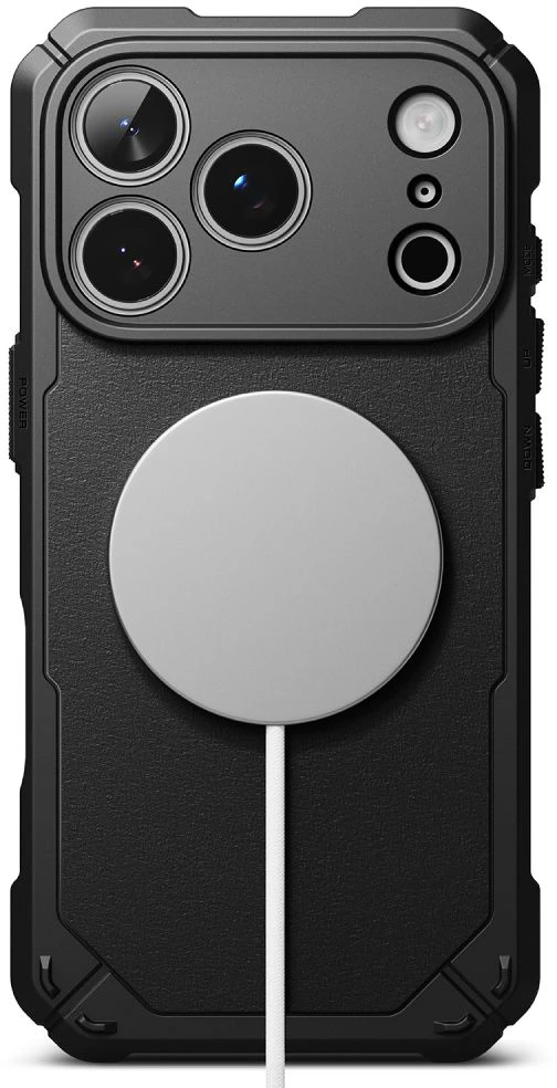 RINGKE RUGGED GEAR MAGNETINIS MagSafe DĖKLAS iPhone 17 Pro Max / 18 Pro Max Juodas