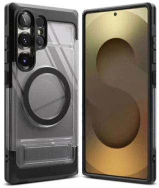 Dėklas Ringke Galaxy S25 Ultra Case UX Magnetic Smoke Juodas