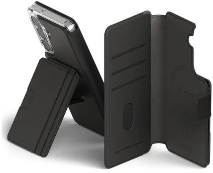 Dėklas Ringke Galaxy S26 Case Folio Stand Wallet Magnetic Juodas