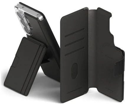 Dėklas Ringke Galaxy S26 Plus Case Folio Stand Wallet Magnetic Juodas