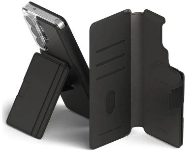 Dėklas Ringke Galaxy S26 Ultra Case Folio Stand Wallet Magnetic Juodas