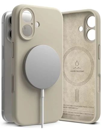 Ringke iPhone 16 Dėklas Silicone Magnetic Stone