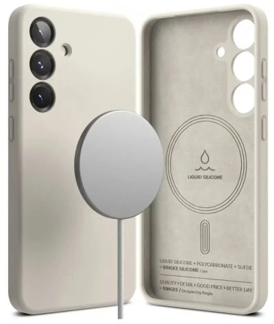 Ringke Samsung Galaxy S25 Dėklas Silicone Magnetic Stone