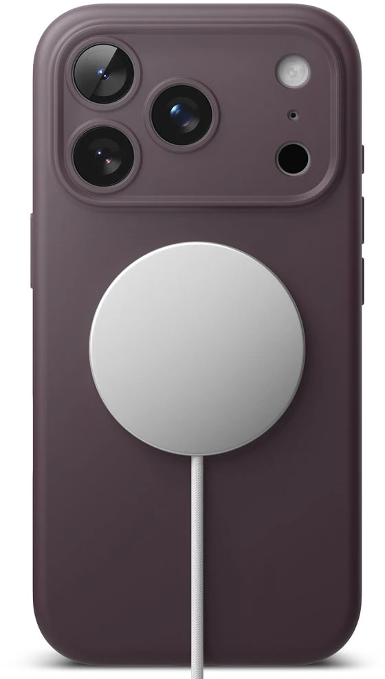 RINGKE SILIKONINIS MAGNETINIS MAGSAFE DĖKLAS iPhone 17 PRO / 18 PRO BURGUNDO SPALVOS
