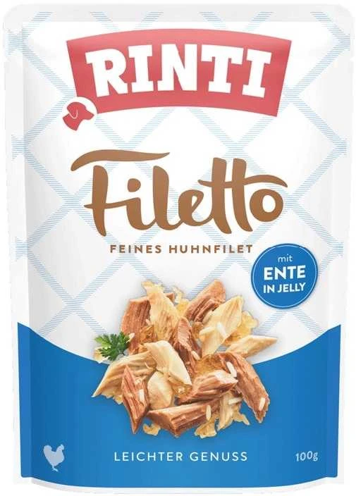 FINNERN GmbH end Co. KG Rinti Filetto šunų konservai su vištiena ir antiena 100 g, maišelyje