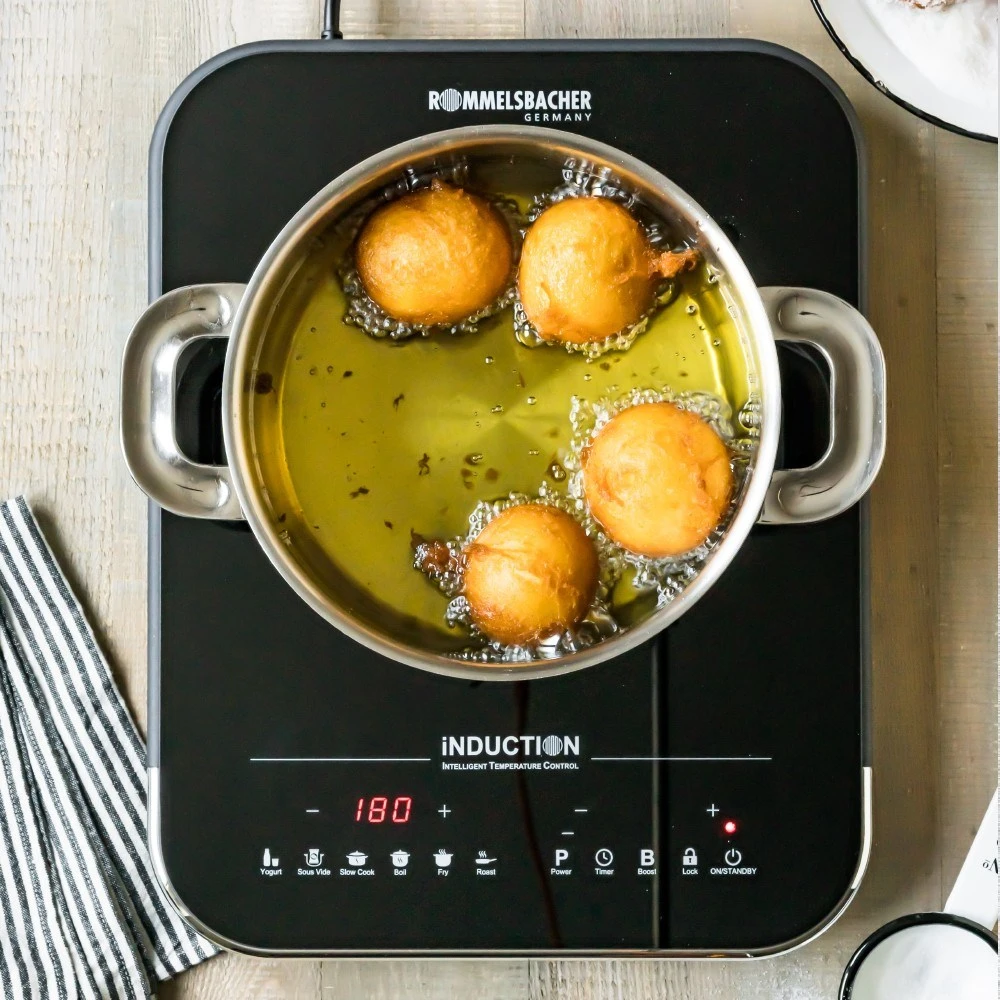 Indukcinė Kaitlentė - Rommelsbacher CTS 2000 IN 10 Galingumo Lygiai, Laikmatis, Juoda