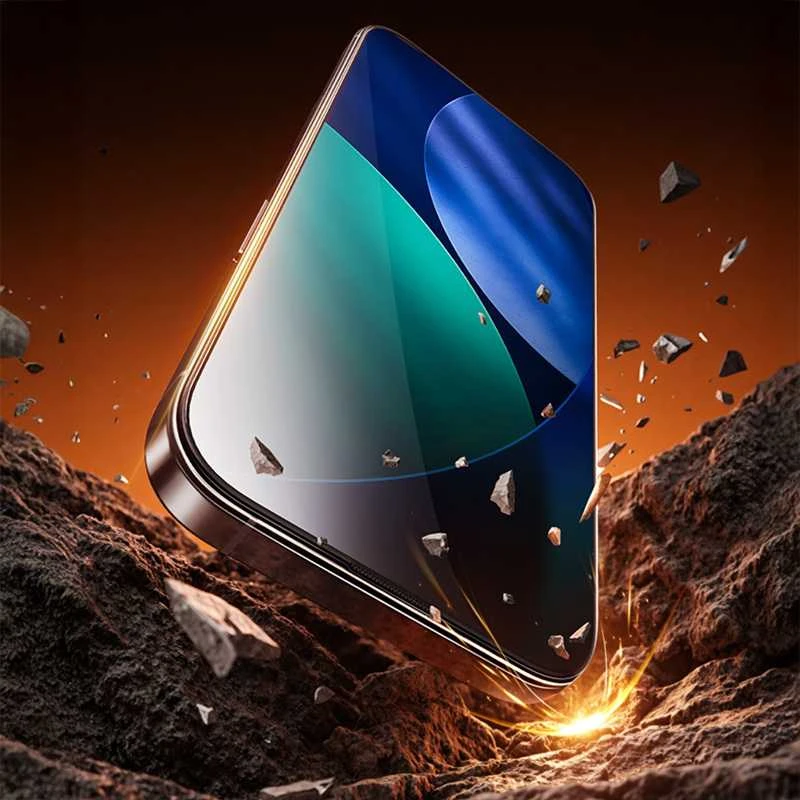 Rock Apsauginis stiklas HD Full-coverage Anti-static skirtas Apple iPhone 17 Pro Max