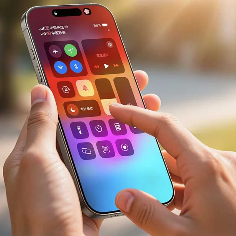 Rock Apsauginis stiklas HD Full-coverage Anti-static skirtas Apple iPhone 17 Pro Max