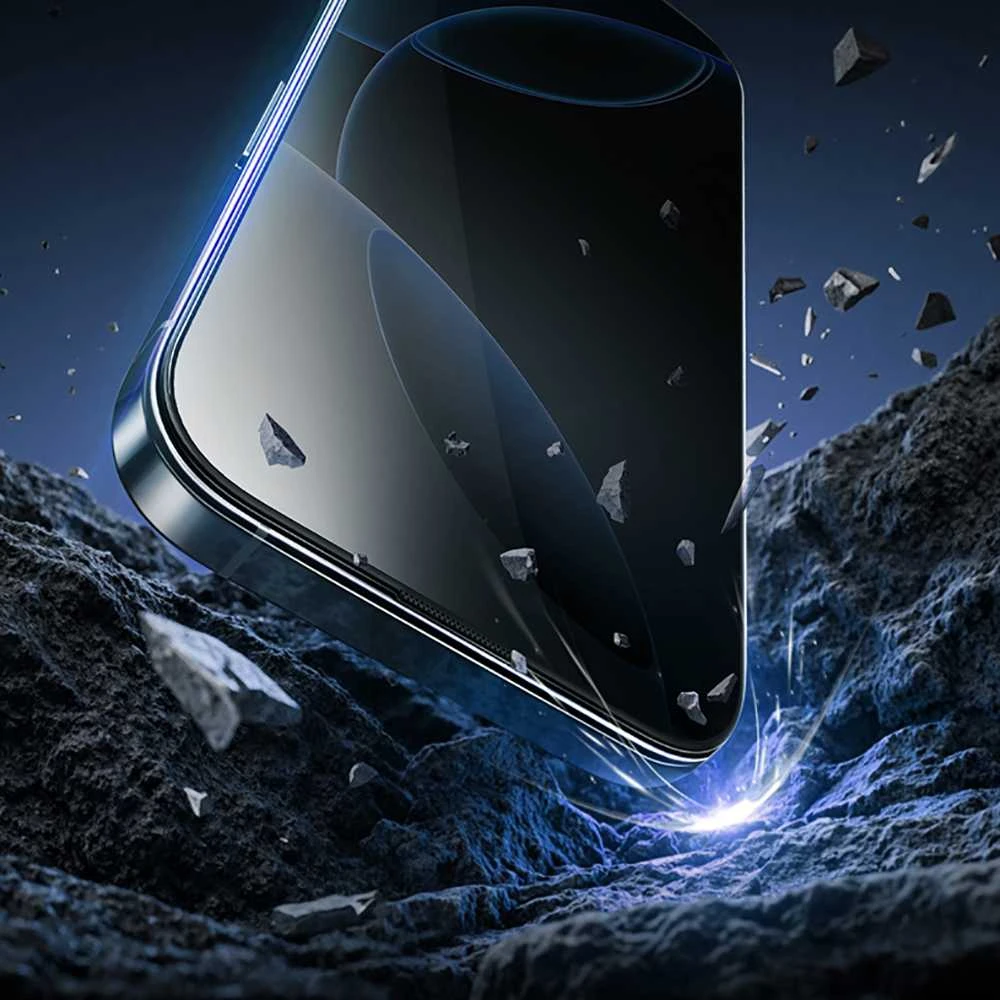 Rock Apsauginis stiklas Privacy Full-coverage Anti-static skirtas Apple iPhone 17 Pro
