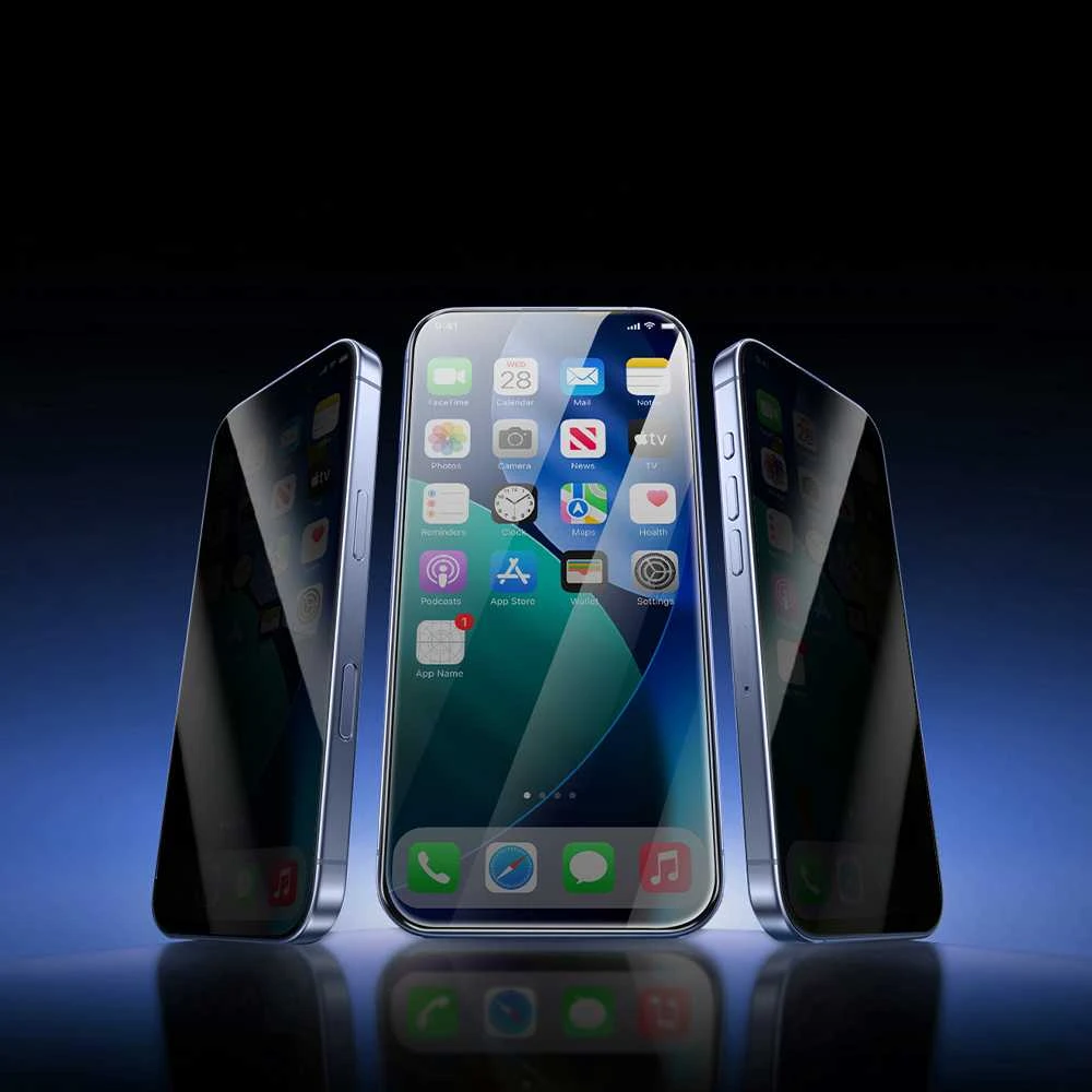 Rock Apsauginis stiklas Privacy Full-coverage Anti-static skirtas Apple iPhone 17 Pro