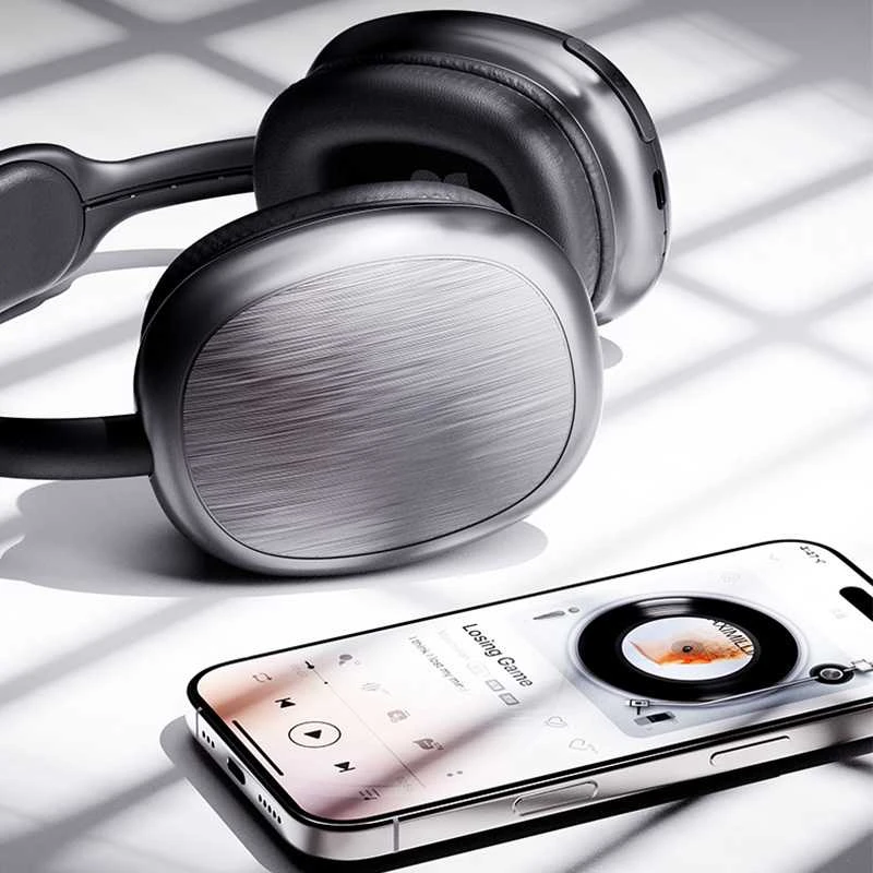 Oem Rock ausinės O5 bluetooth pilkos spalvos