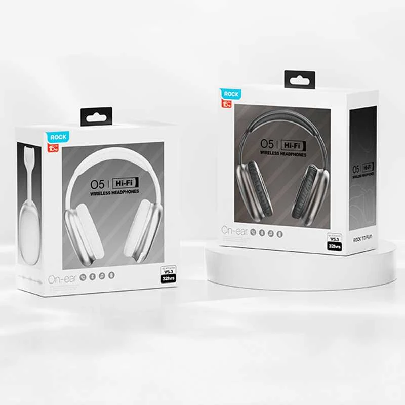 Oem Rock ausinės O5 bluetooth sidabro spalvos